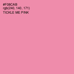 #F08CAB - Tickle Me Pink Color Image